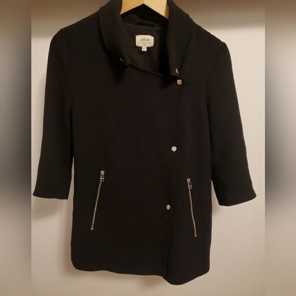 Aritzia Wilfred Mayet black jacket blazer. Size XS. Collar. - Picture 2 of 12